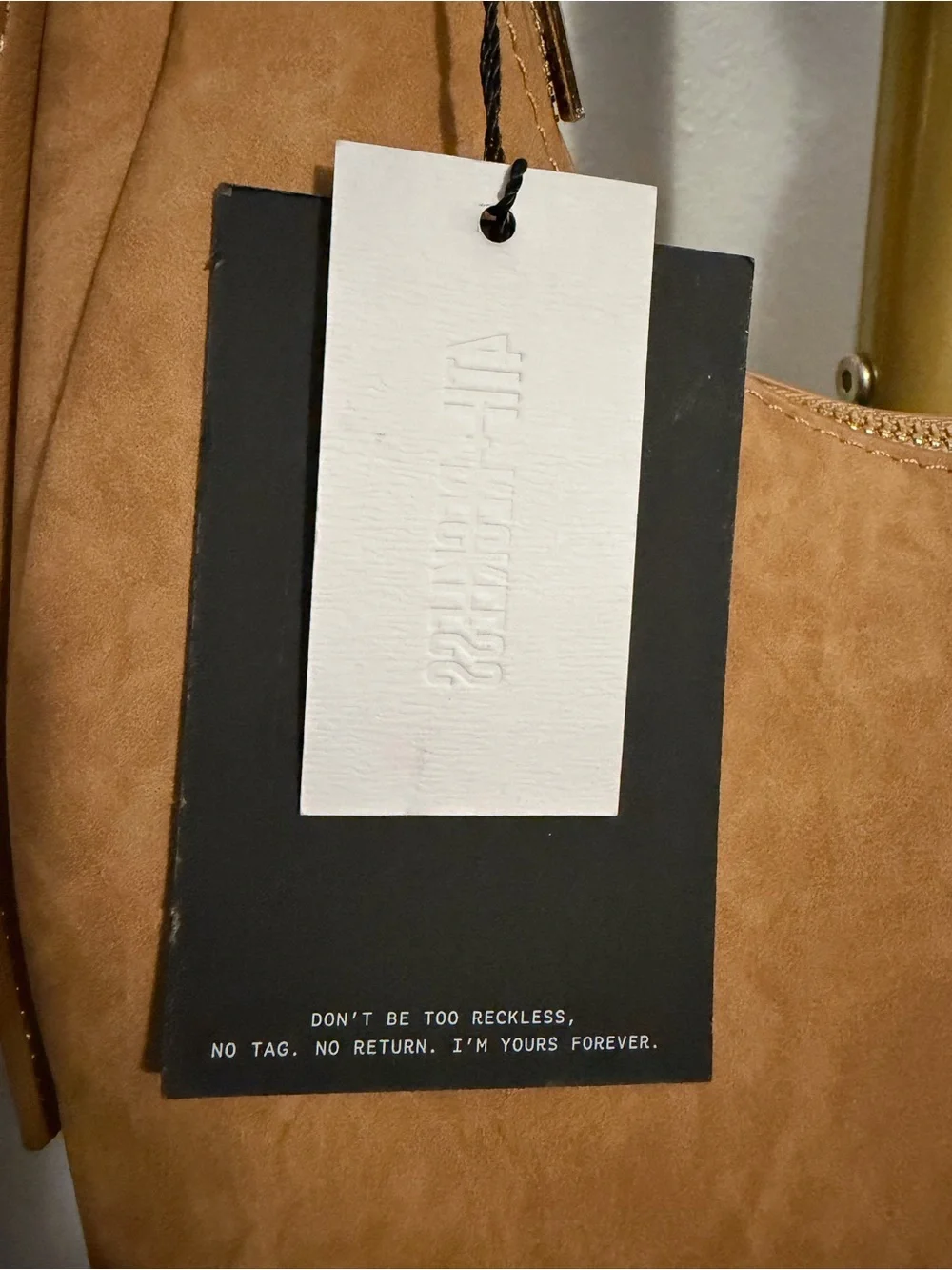4th Recklass Everyday Hobo Shoulder Bag in Tan, NWT